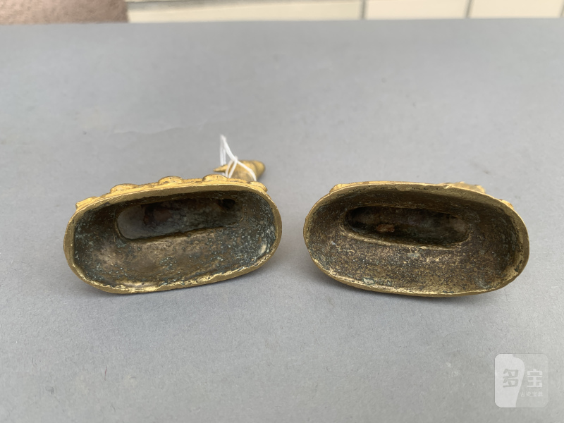 A PAIR OF GILT-BRONZE DEER - 图10